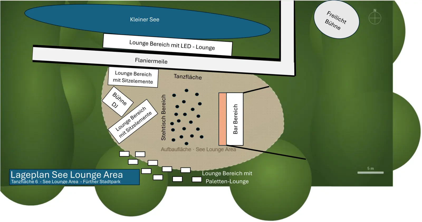 Lageplan See Lounge Area – Sommernachtsball Stadtpark Fürth 2026